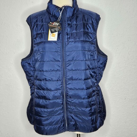 Core 365 Ladies Puffer Vest UTK Warm Logik Insulated Navy Blue 2XL NWT - Picture 1 of 6